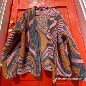 ASOS Multicolor Swirl Cardigan